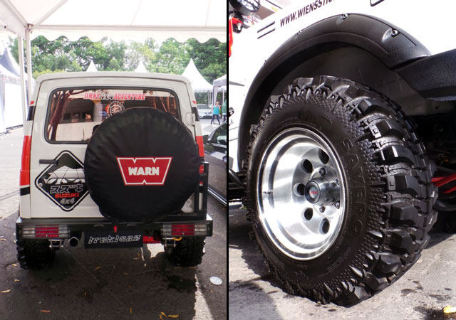 Modipikasi Ban Cadangan Dan Velg - Biaya Modifikasi Suzuki Katana Offroad 4x4 Ban Besar Mirip Jeep Hummer Rubicon Modipikasi Ban Cadangan Dan Velg - Biaya Modifikasi Suzuki Katana Offroad 4x4 Ban Besar Mirip Jeep Hummer Rubicon