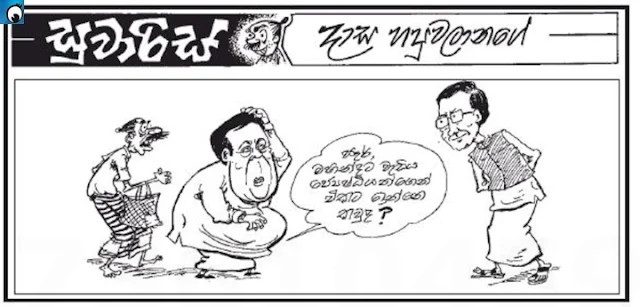 The most senior person after Mahinda is Nimal (Wednesdays cartoon)