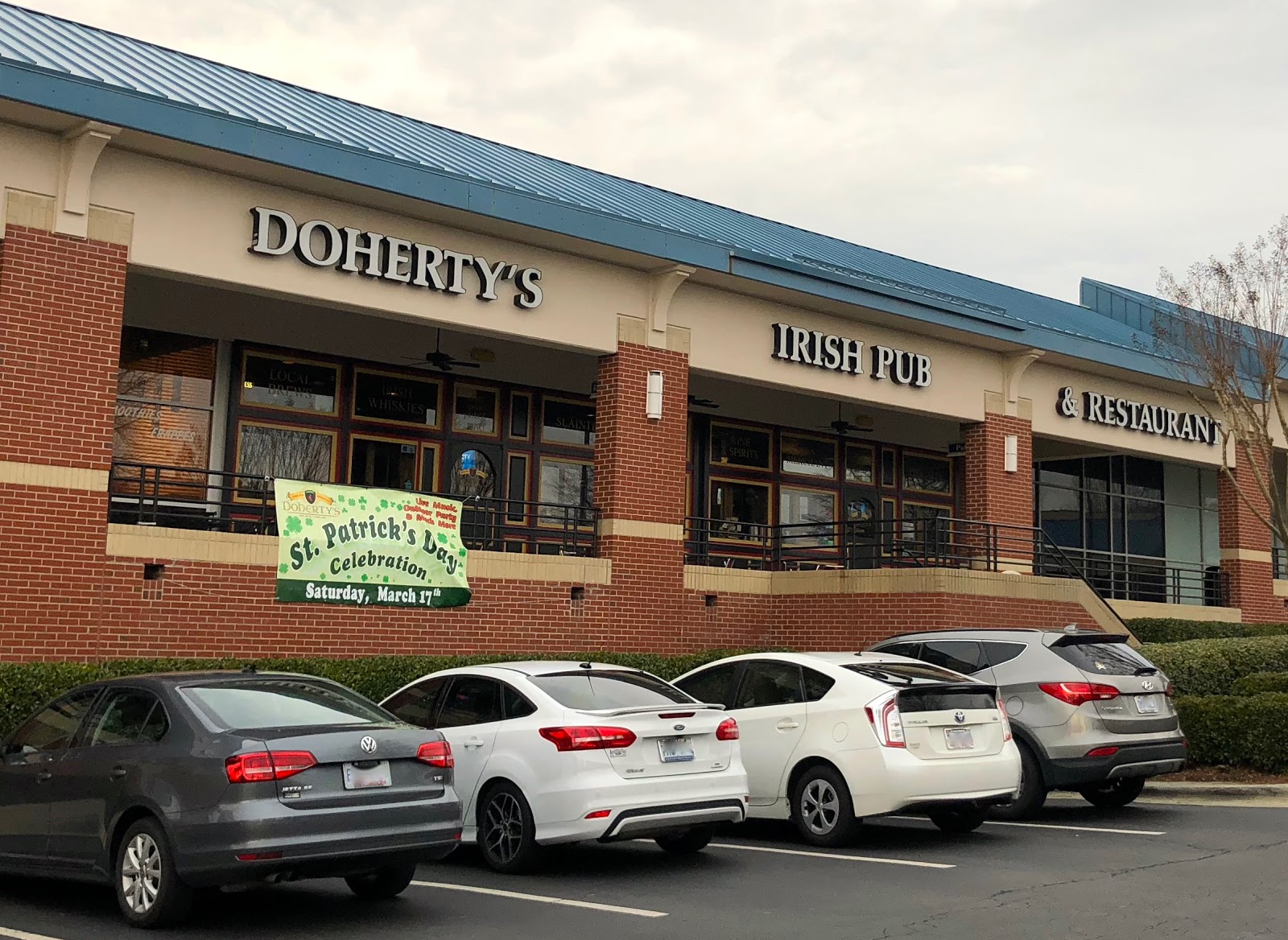 Doherty's Irish Pub Restaurant Review Cary, NC Blue Skies for Me Please