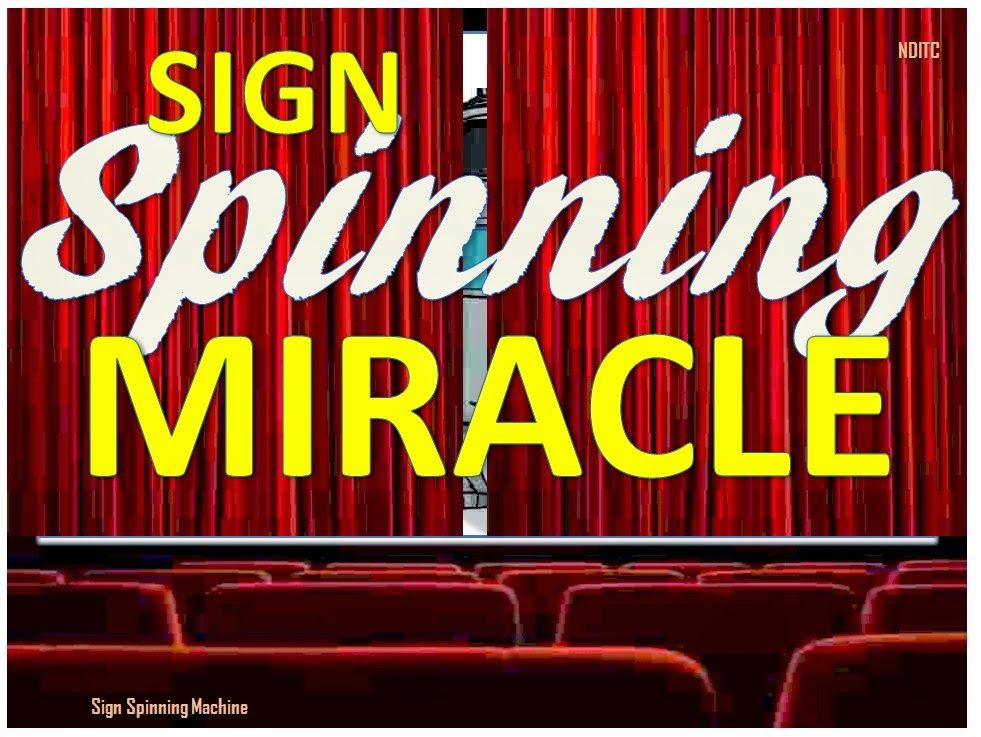 Sign Waving Sign Spinning Machine Robot Spinners Advertising Signs