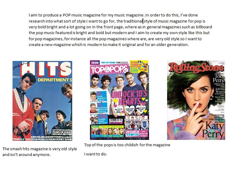 Hannah Andrew AS media studies Research Into the types of music magazines