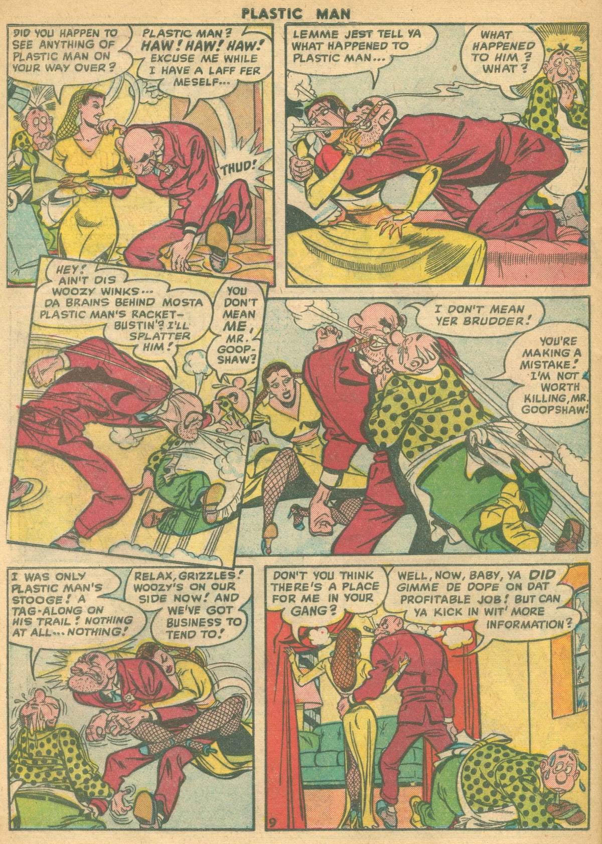 Read online Plastic Man (1943) comic -  Issue #13 - 44