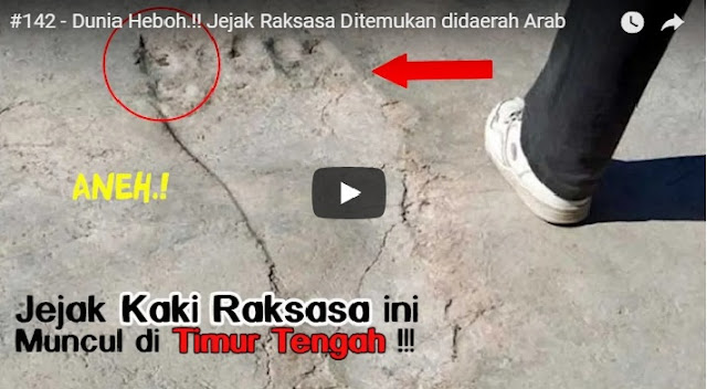 jejak raksasa di arab jejak raksasa di arab