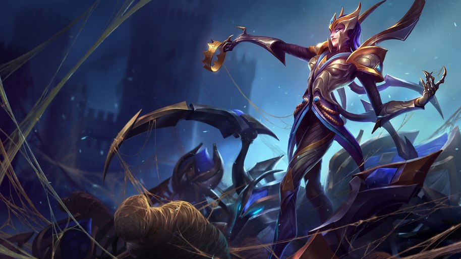Elise, LoL, Victorious, Splash Art, 4K, #701 Wallpaper PC Desktop
