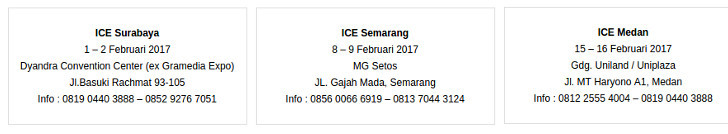 ice-surabaya-semarang-medan ice-surabaya-semarang-medan