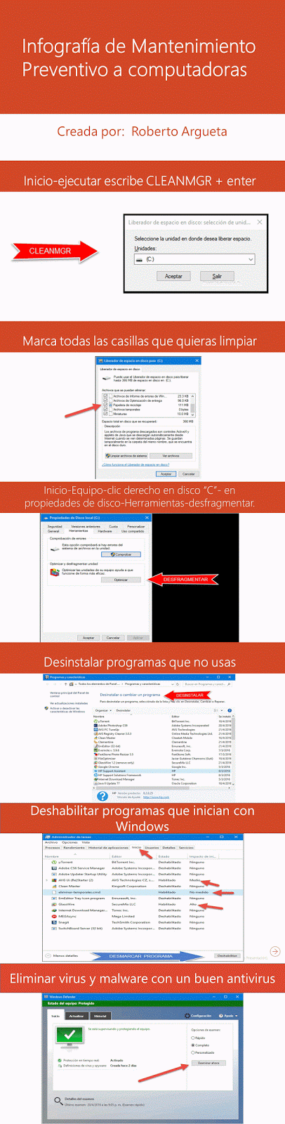 Infografia de mantenimiento preventivo