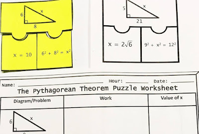 Pythagorean Theorem puzzle activity