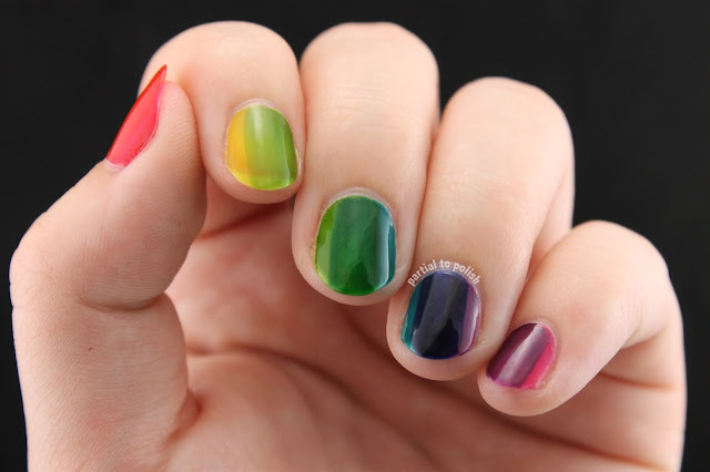 OPI Color Paints Rainbow Horizontal Gradient