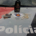 FORÇA TÁTICA DA POLICIA MILITAR PRENDE TRAFICANTE EM FLAGRANTE.