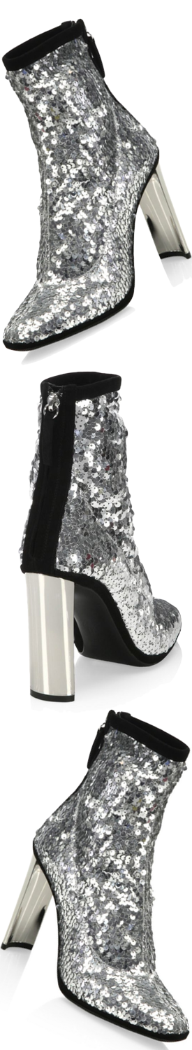 Giuseppe Zanotti Sequin 105 Metallic Booties