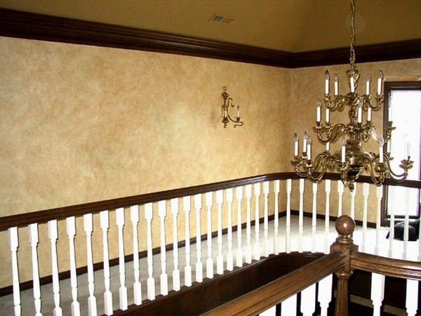 Paint walls with rags