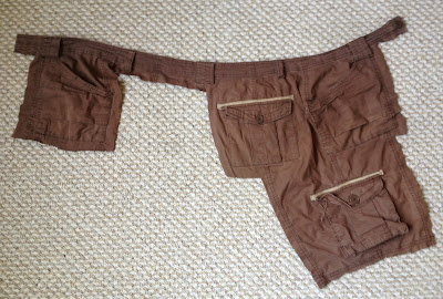 How to Make a Steampunk Pocket Belt from Old Cargo Shorts, DIY with Gail Carriger 