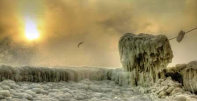 Mar Negro, fotos, congelado, 2012