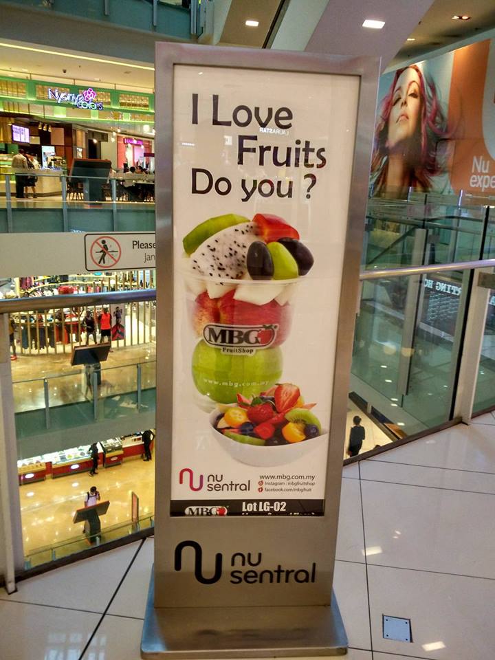 Niya's World Fresh Fruits MBG Fruit Shop, Nu Sentral, Kuala Lumpur