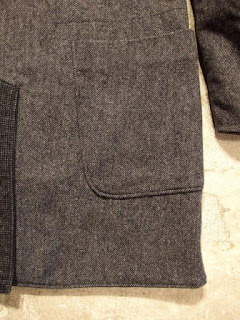 Engineered Garments "Reversible Coat in Black Nyco Ripstop with Dk.Grey Block HB Combo" Fall/Winter 2015 SUNRISE MARKET