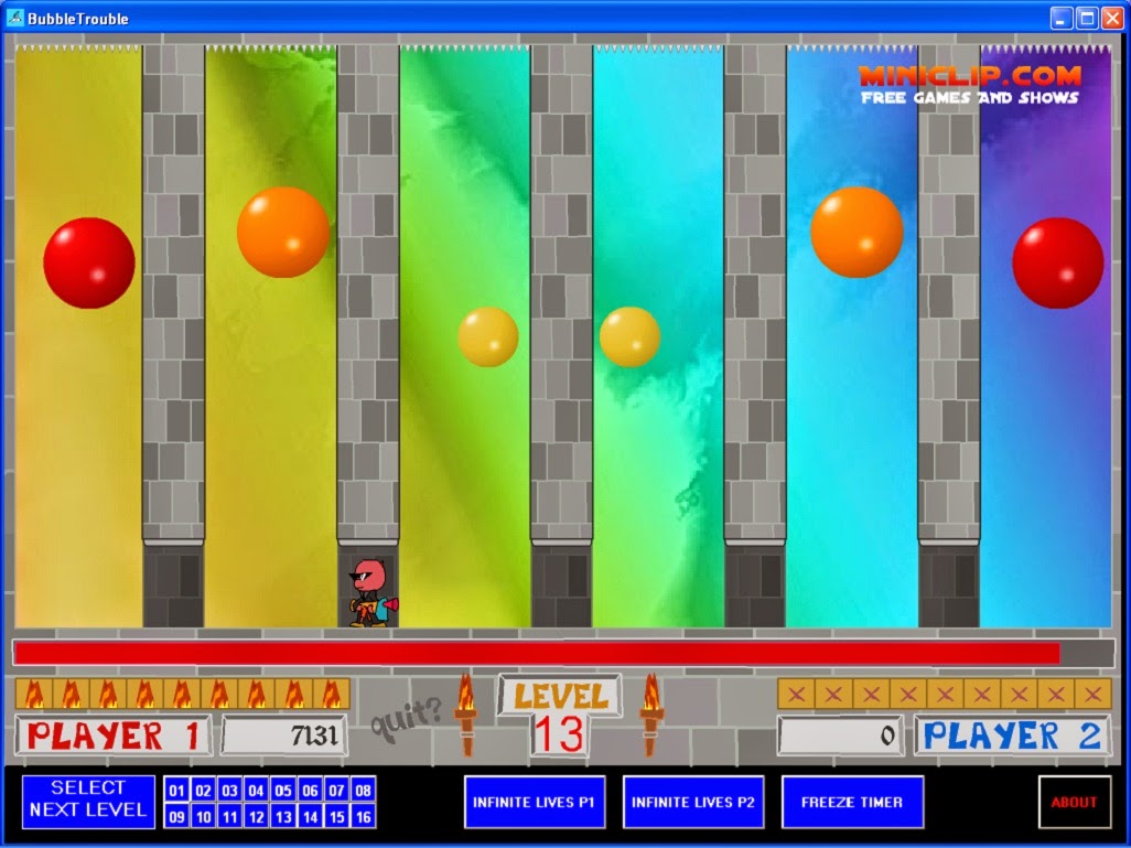 bubble trouble flash games