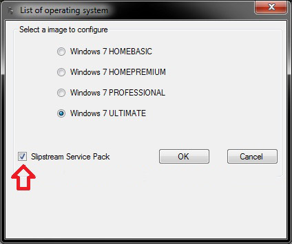 slipstream service pack 1 windows 7 usb