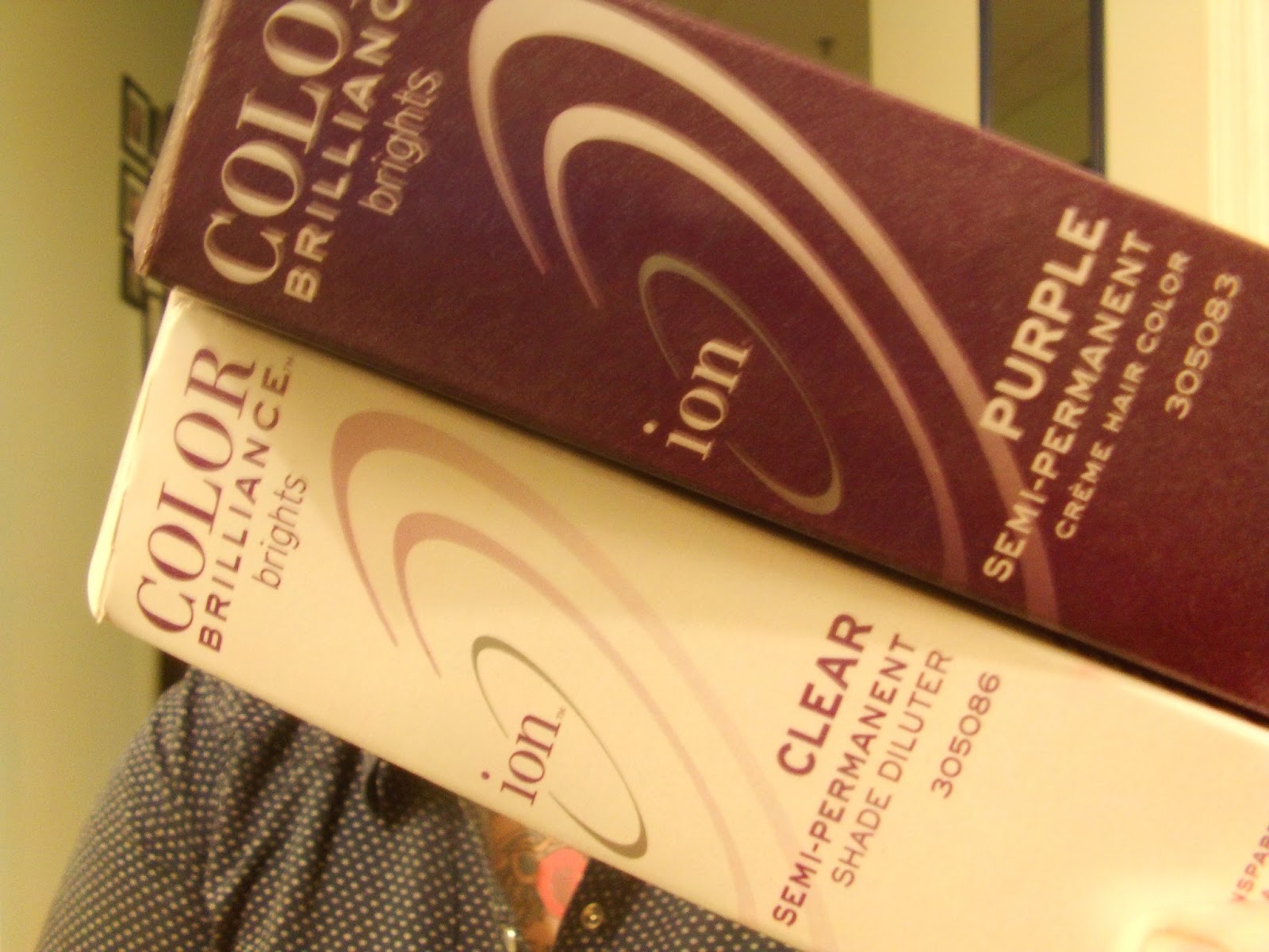 Ion Color Brilliance Brights Semi-Permanent Hair Color in Purple.