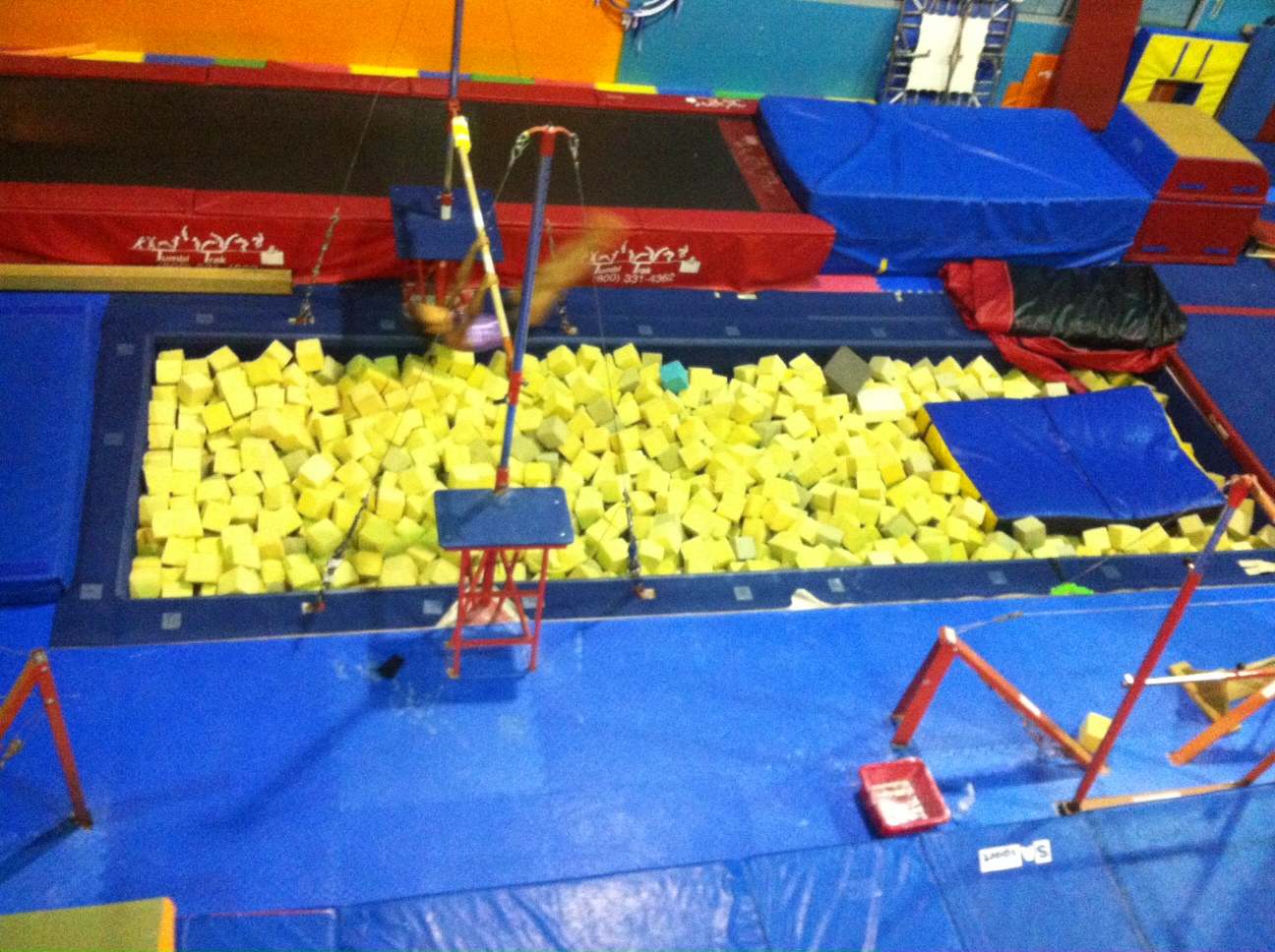 Pacific Dynamo Gymnastics Society New Foam Pit Anyone?