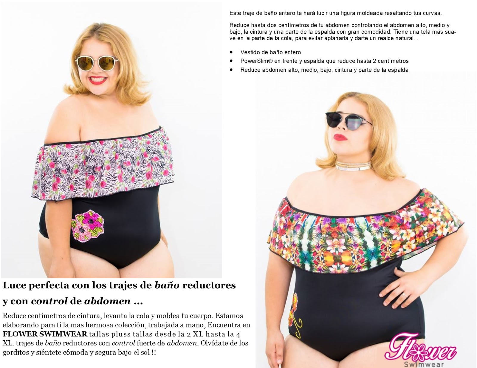 Vestidos de baño con faja para gorditas Clearance