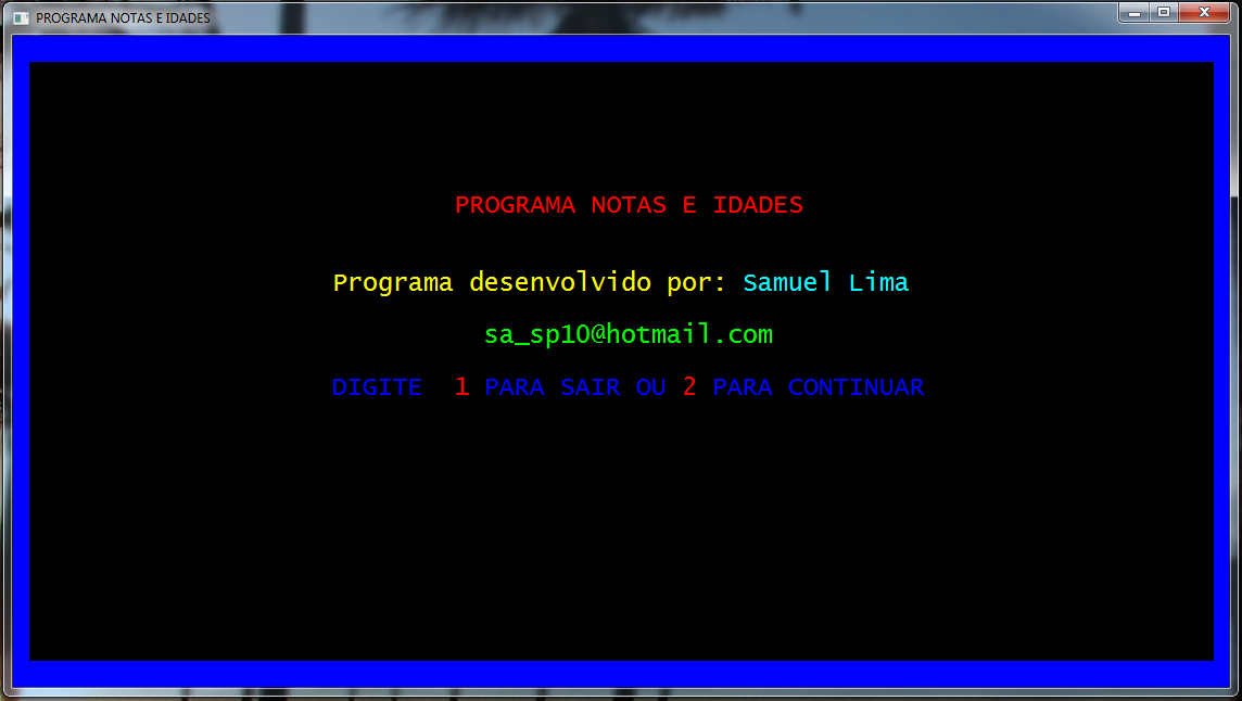 Samuel Lima - Programador C/C++ : Programa Notas e Idades - Linguagem C