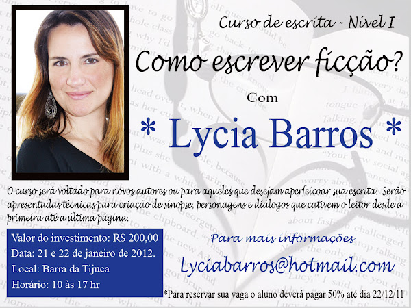 Curso de Escrita Nível I: Como Escrever Ficção com Lycia Barros