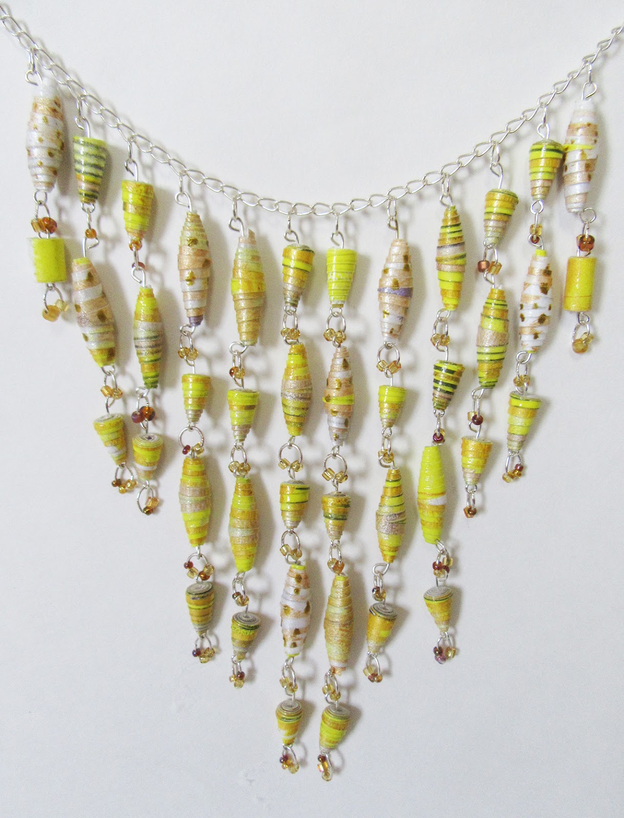 Printing with Gelli Arts® Wearable Art Paper Beads made from Gelli