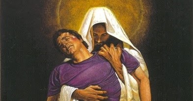 Jesus Holding Man With Hammer