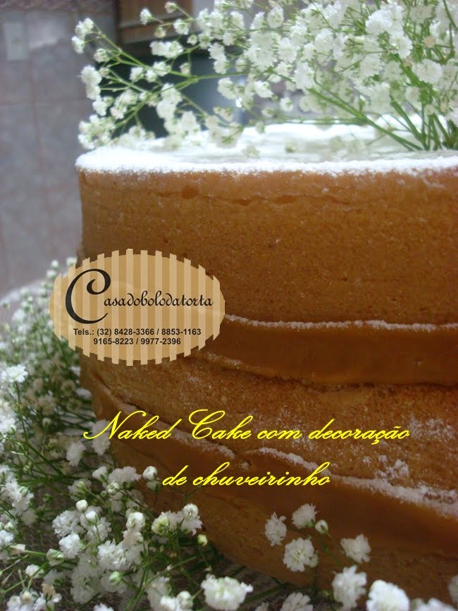 LUISA ADOROU O BOLO NAKED CAKE