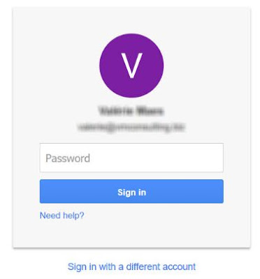 Sign in with different account