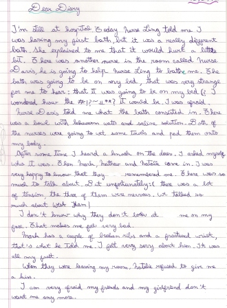 iFace: Samples of Diary Entries by Delfi F, Clara and Iara