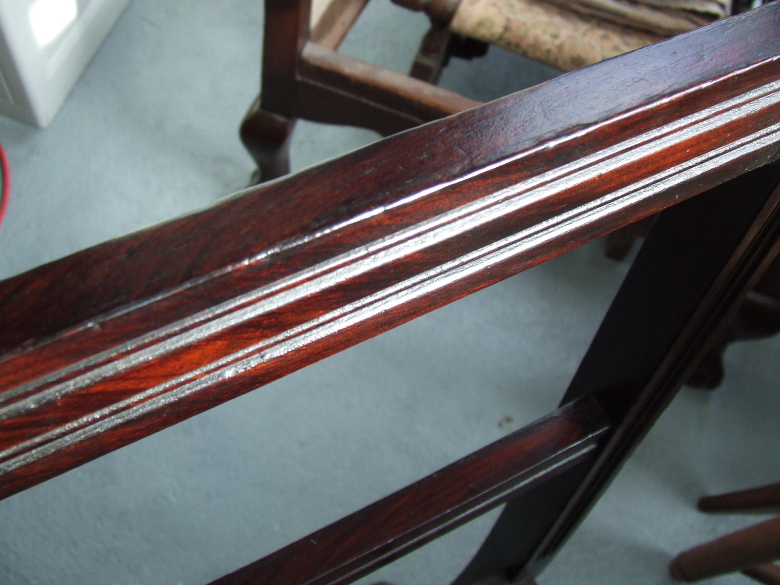 Former Glory Seat Weaving Faux Rosewood painted finish
