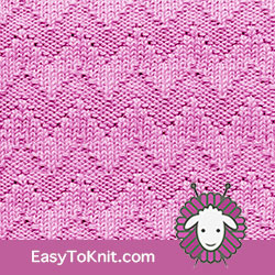 Knit Purl 38: Shadow Chevron | Easy to knit #knittingstitches #knitpurl