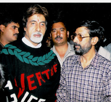 Rajen Todariya with Amitabh Bachchan in Shimla