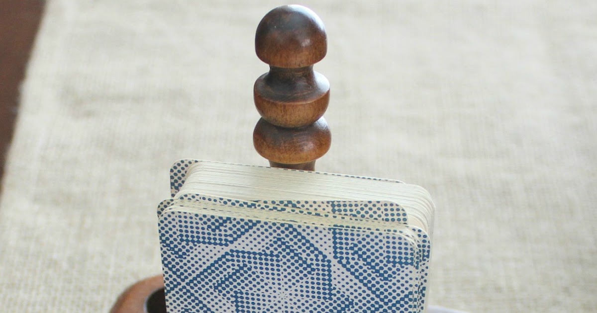 Vintage Playing Card Holder Repurposed As Pet Photo Display Organized