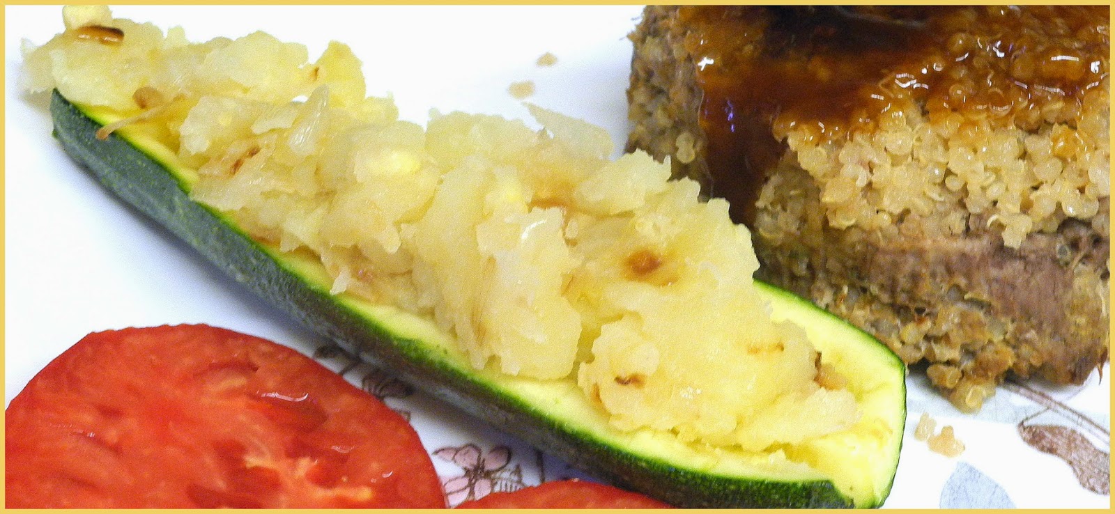 Potato Stuffed Zucchini