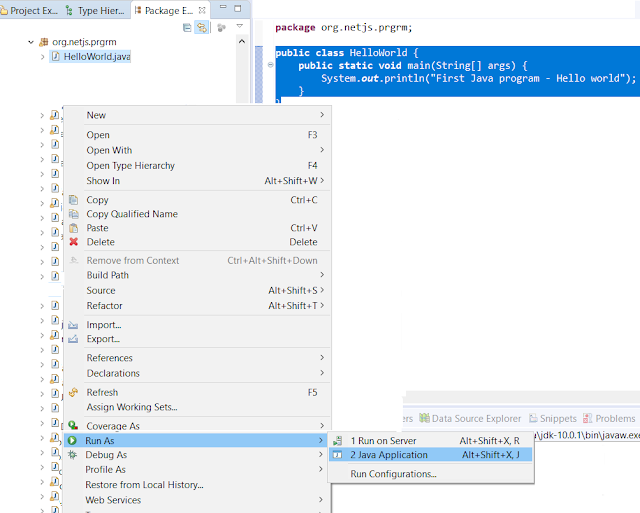 First Java Program - Hello World Java Program | Tech Tutorials
