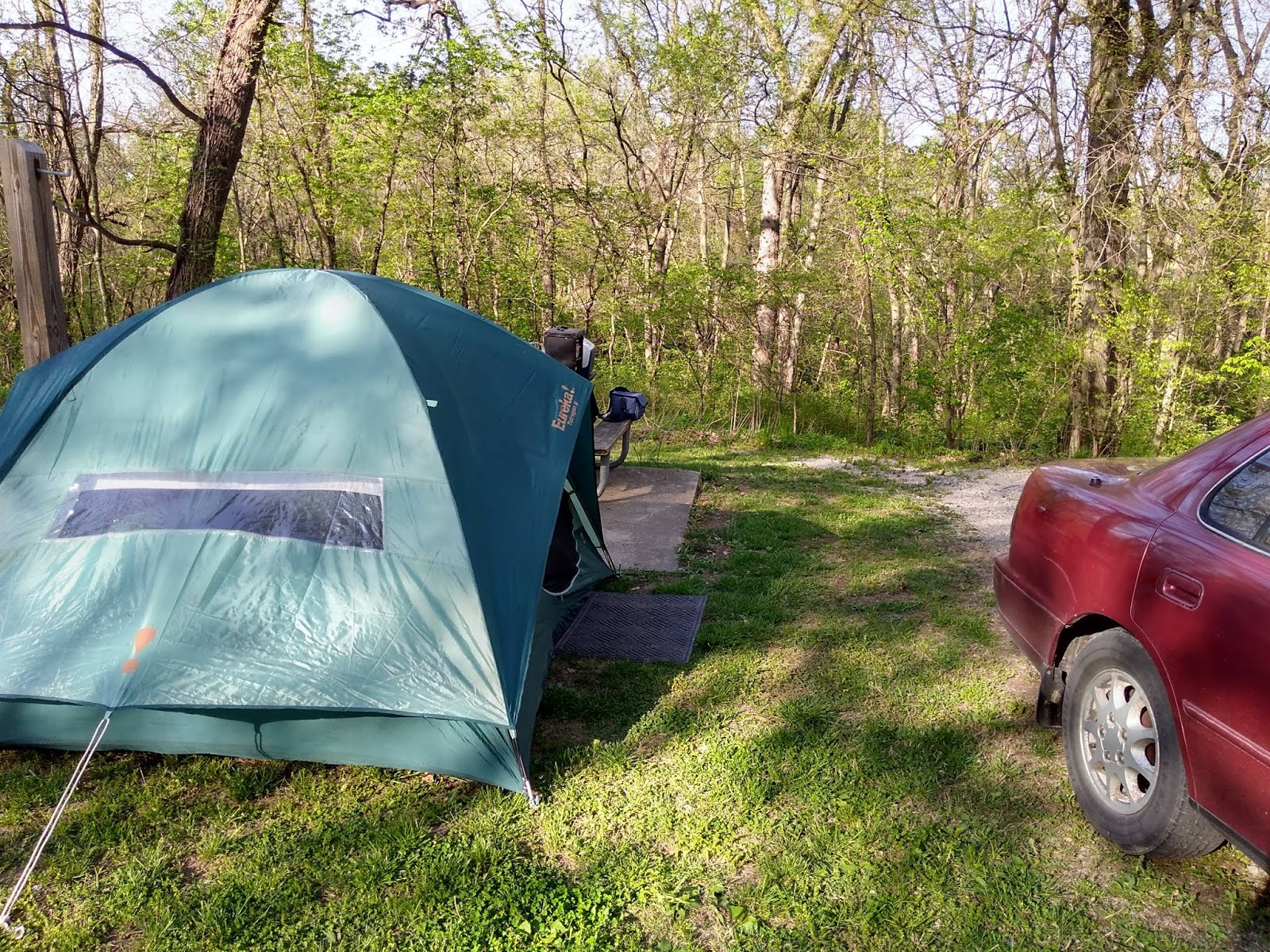 Living Rootless Missouri Arrow Rock Camping, Part 1 Cold Coffee and