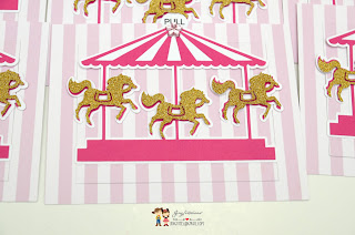 unicorn invitations, carousel birthday, unicorn party
