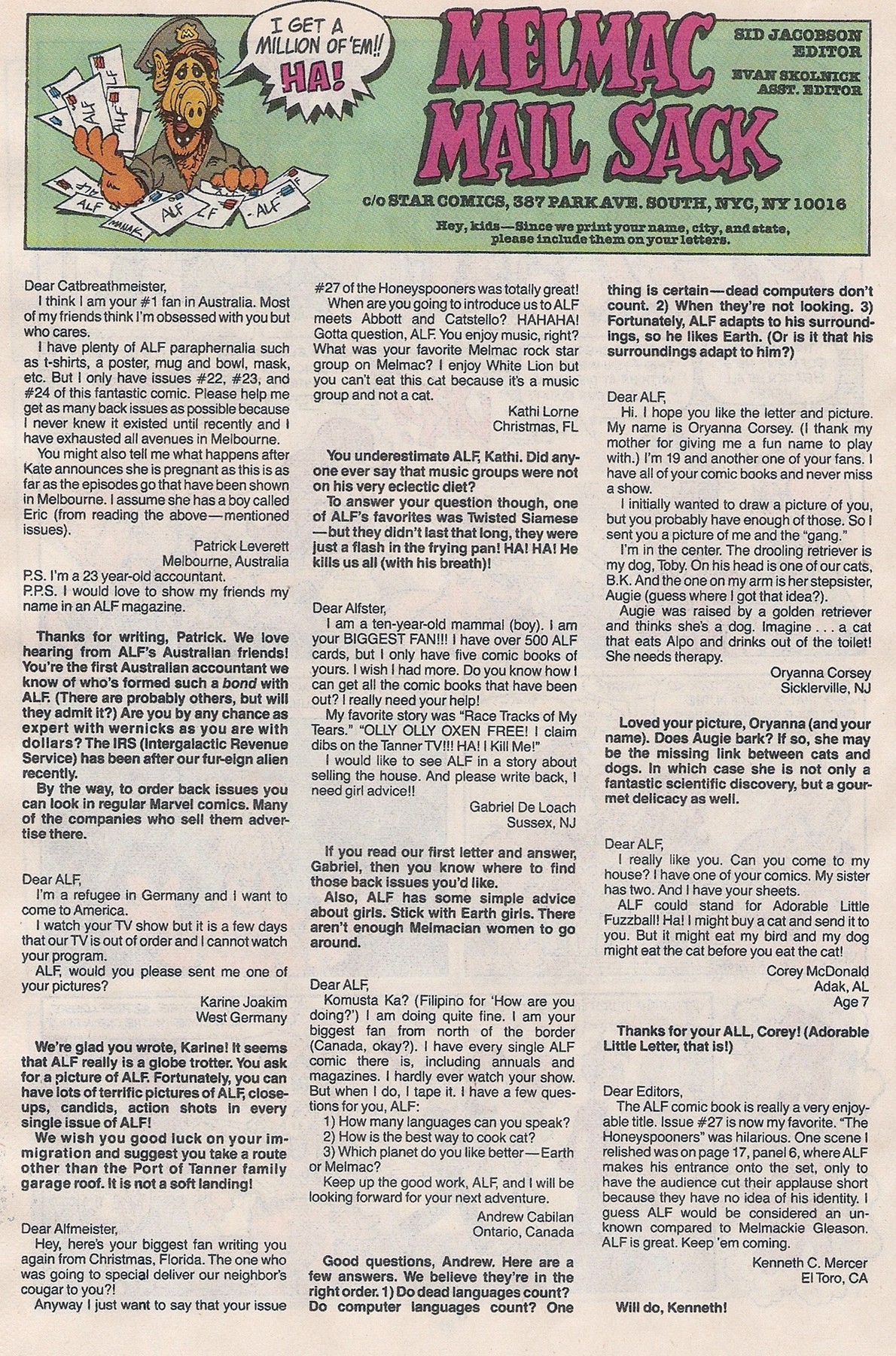 Read online ALF comic - Issue #33 - 20