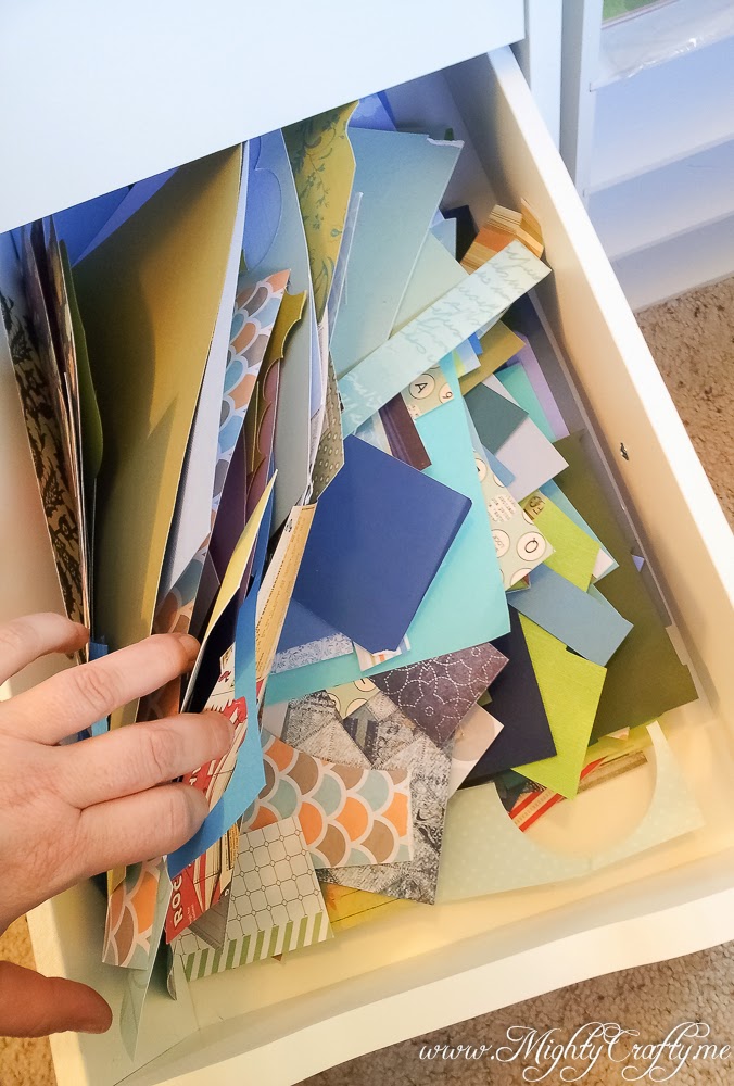 MightyCrafty Scrap Space Organizing Paper Scraps