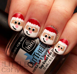 santa nail claus take canvas designs thelittlecanvas amazing polish skin