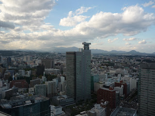 Photograph of Sendai from AER building with Sendai Daikannon in the distance