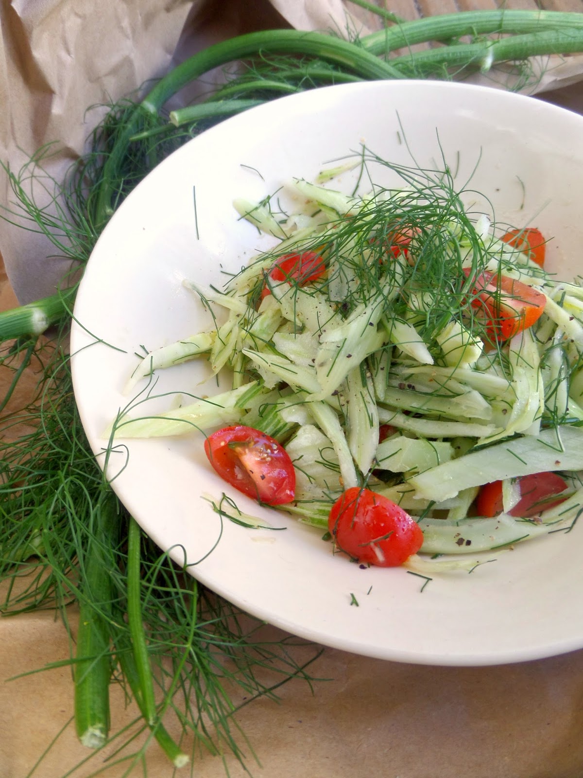 A simple Fennel and cherry tomato salad // Salade toute simple au
