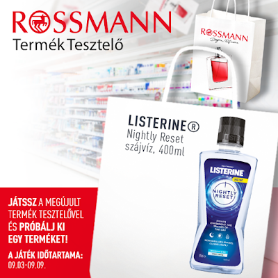 Rossmann Listerine TermékTesztelő