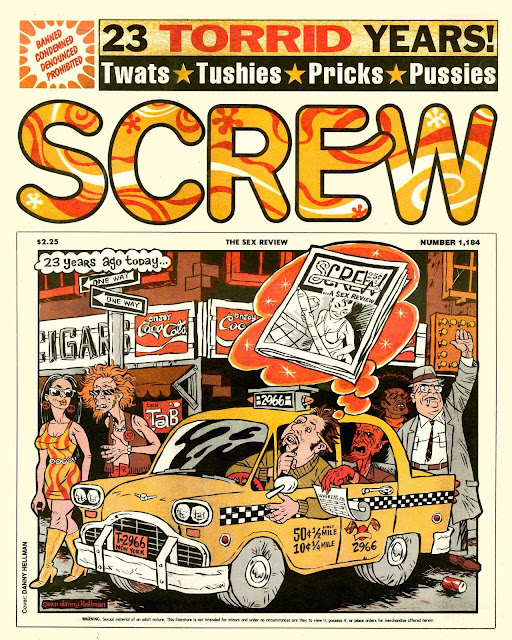 SCREW Magazine Cover Art FARE THEE WELL, SMUT PEDDLER Al Goldstein