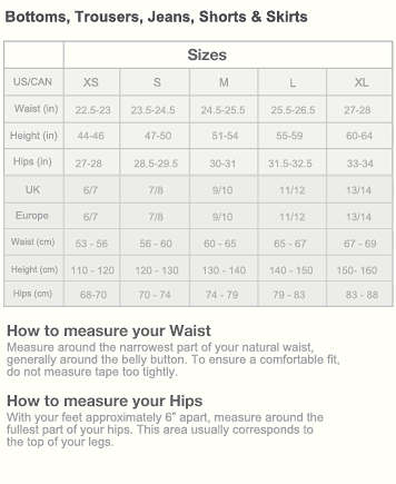 Xxi Size Chart