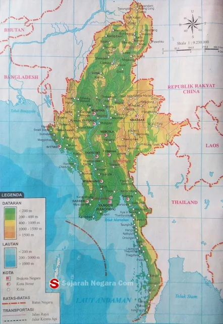  Peta Myanmar