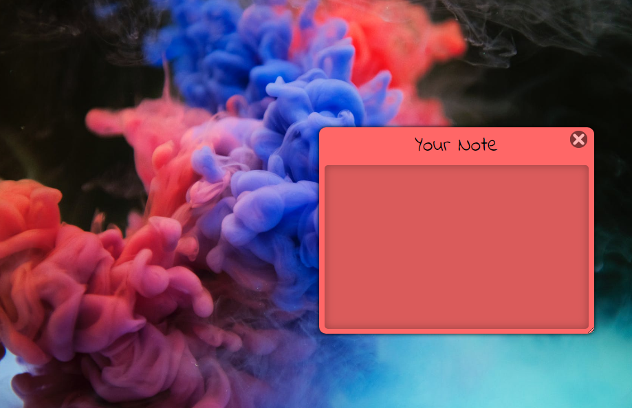 Simple Draggable Sticky note (Jquery+CSS+JS)