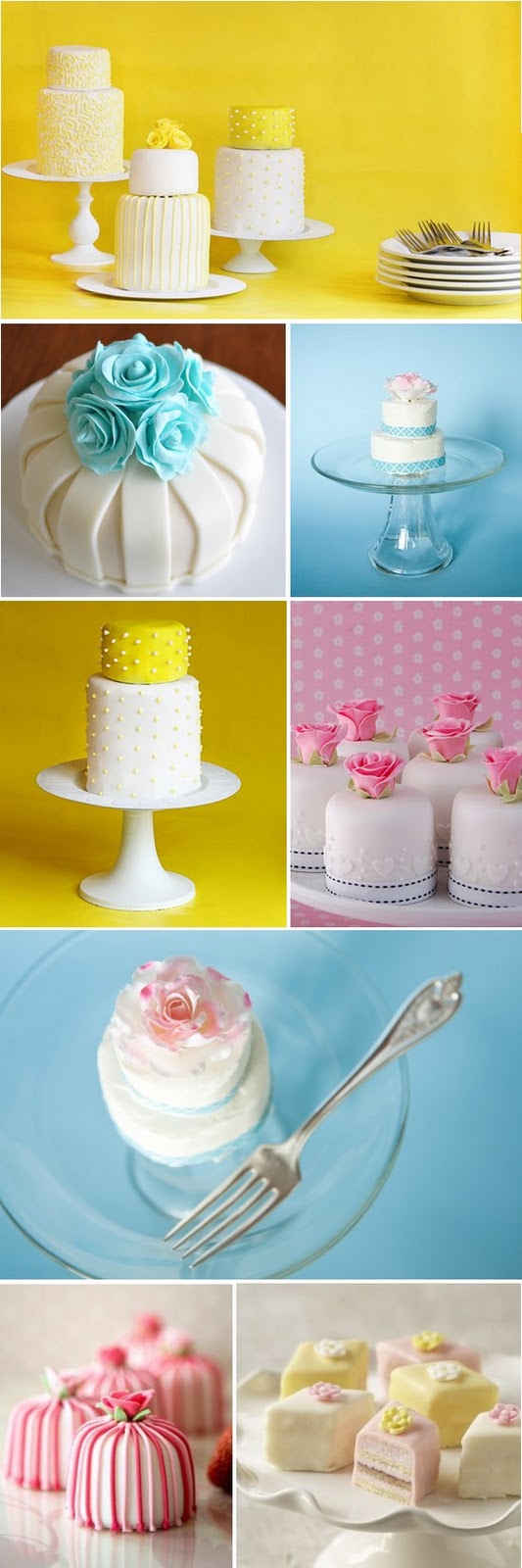 Mini wedding cake collection